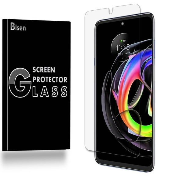 Fit For Motorola Edge 20 Lite (2021) [3-Pack BISEN] Screen Protector Tempered Glass, 9H Hardness, Anti-Scratch, Anti-Shock, Bubble Free, Shatterproof