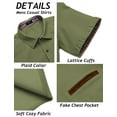 thumbnail image 6 of COOFANDY Men's Western Dress Shirts Short Sleeve Button Up Work Shirts, 6 of 6