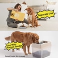 thumbnail image 5 of Comedero lento para perros JASGOOD para comederos de mascotas levantados (gris), 5 of 5