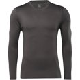 thumbnail image 1 of Reebok Mens Base Layer Crew Basic T-Shirt, Grey, Small, 1 of 1