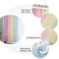 thumbnail image 5 of Shower Curtain, Candy Rainbow Stripes Waterproof Shower Curtain Set with Hooks for Bathroom Showers,Stalls and Bathtubs,72x72In Ombre Art Color Gradient, 5 of 7