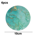 thumbnail image 2 of Posavasos para bebidas, patrón de mármol, piedra de cerámica absorbente con parte trasera de corcho, rayado, regalo de inauguración de la casa, 2 of 5