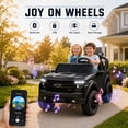 thumbnail image 4 of Conchico Licensed Chevrolet Silverado 24V 2 Seater Powered Ride-On Truck w/Remote & Durable Wheels, Black, 4 of 9