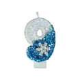 thumbnail image 1 of Ice Theme Birthday Cake Decorations with Flashing Blue Number Candles and Toppers for Exciting Party Atmosphere, 1 of 2