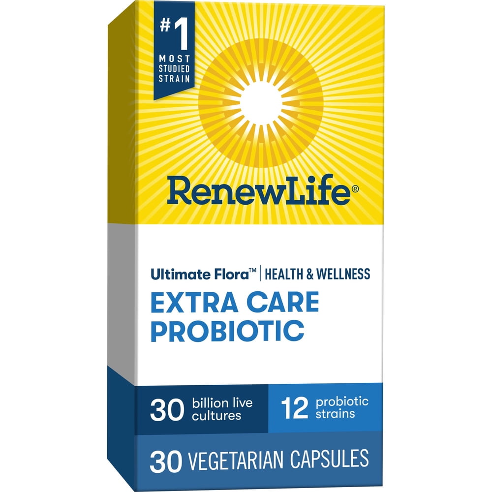 Renew Life Extra Care Probiotic Capsules, 30 Billion, 30 Ct Walmart