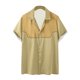 thumbnail image 2 of Camisa Elvqul para Hombre Casuales Stretch Cao Manga Corta de Bloques de Color con Solapa Abotonada, 2 of 5
