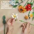 thumbnail image 3 of Flower Bouquet Building Kit, Flower Building Toy, Artificial Flower Toy Building Set for Adults, Lego Compatible, 600 PCS Botanical Collection for Ages 8-12 yrs Old Girl for Gift, 3 of 10