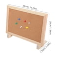 thumbnail image 4 of HLONK Small Cork Board For Desk With Wooden Frame Decorative Bulletin Board For Office Home And School Message Board For Photos And Messages, 4 of 8