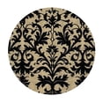 thumbnail image 2 of Nawypu Black and White Tablecloth Pads for Round Tables Baroque Vintage Lace Style Fitted Table Cloths Cover Mat Victorian Style Tables, 2 of 7