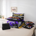 thumbnail image 6 of Homewish Extreme Sports Game 7-Piece Bedding Comforter Set,Speed Race Car King Bedding Sets,Purple Orange Yellow Bed Sheets For Boys Kids,Microfiber Bedroom Decor Reversible, 6 of 8