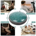 thumbnail image 3 of LOMUTY Professional 15-Note Steel Tongue Drum 13 Inch C-Major,Malachite Green, 3 of 6