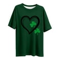 thumbnail image 4 of Levmjia Womens Tops Casual Short Sleeve St Patricks Day Printed Plus Size Round Neck T-Shirt Pullover Soft Polyester Comfortable Loose Fit Base Tee Spring Summer, 4 of 4