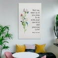 thumbnail image 4 of Tell Me What Is It You Plan to Do with Your One Wild And Precious Life Inspirational Canvas Wall Art Posters For Room Aesthetic And Decor Poster For Bedroom Bathroom Living Room Office Kitchen Decor, 4 of 6