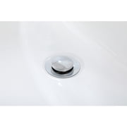 Elegant Kitchen and Bath 67 inch soaking bathtub in glossy white