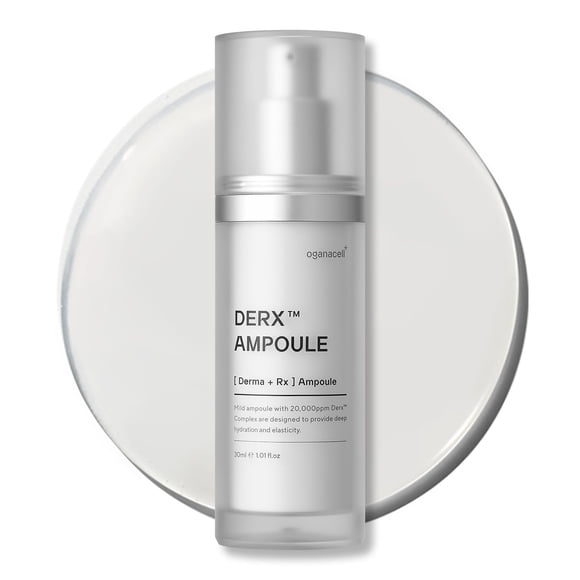 Oganacell DERX Ampoule with Copper Peptides, Boosts Elasticity and Revitalizes Skin, Anti-Aging Serum for Mature Skin and Fine Lines, 1.01 fl.oz (30mL)