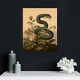 thumbnail image 4 of Nawypu Vintage Serpent Print, Professional Reproduction, Antique Snake and Fauna Print Nature Wall Art Nature Art Print, Minimalist Wall Art, Canvas, 4 of 4