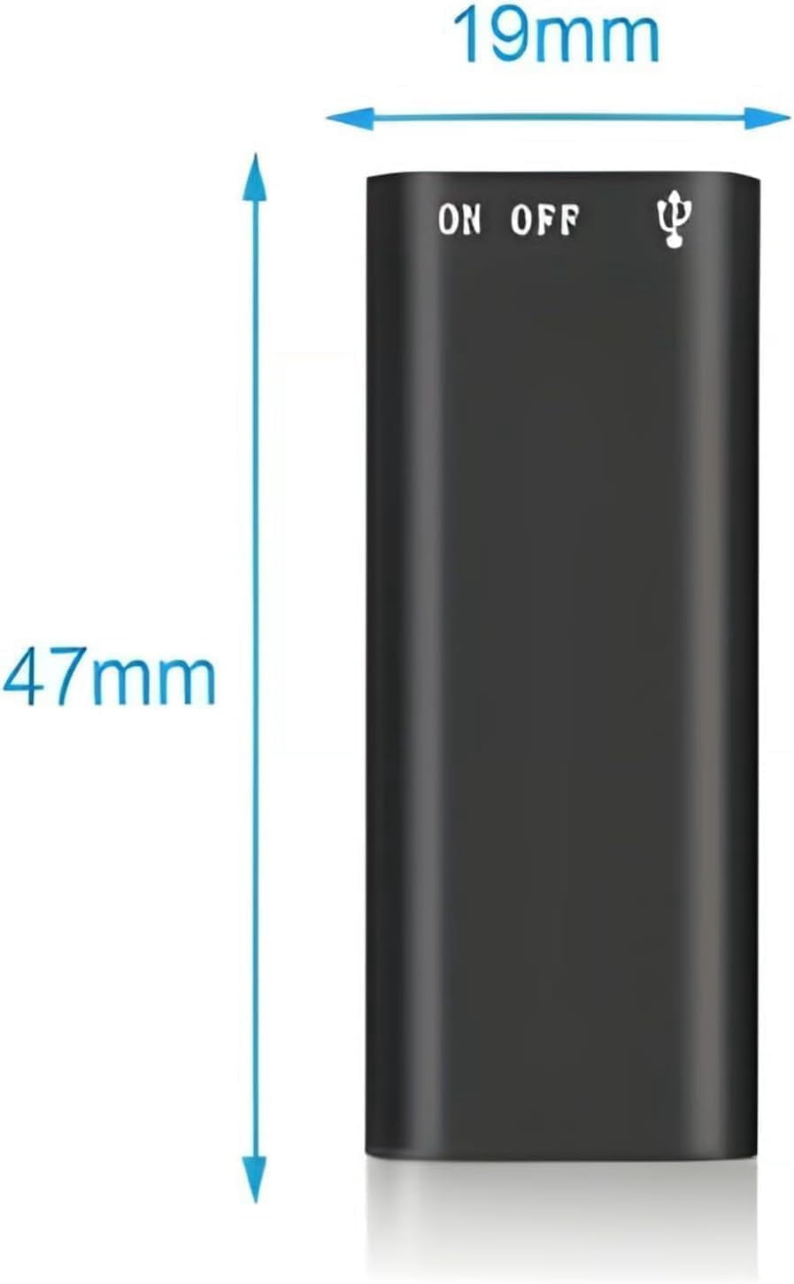 Mini Voice Recorder Smart Sound Capture AI Noise Reduction Digital Audio Recorder Voice Activated Recording Device for Meetings Interviews Lectures