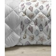 thumbnail image 3 of Sea Life Down Alternative Comforter, Colorful Various Sea Creatures and Plants Doodle Drawings Underwater Elements, Microfiber Quilt for All Season, 5 Sizes, Multicolor, by Ambesonne, 3 of 3