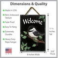 thumbnail image 4 of My Word! Chickadee Slate Impressions Wall Hanging Welcome Sign. Rustic Farmhouse Home Decor for your Living Room, Dining Room Kitchen, Bedroom Large: 8"x11.25", 4 of 5
