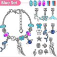 thumbnail image 4 of Kit de fabricación de joyería navideña, 112 Uds., pulsera con dijes, collares, regalo, cuentas de aleación Pandora, pulsera para niños Diy, 4 of 5