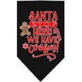 thumbnail image 2 of Christmas Pet and Dog Bandana Screen Printed, "Santa, Stop Here! We Have Cookies!", 2 of 9