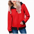 thumbnail image 3 of Staki Toddler Zip-Up Hoodies for Boys and Girls Colorful Cotton Blend Sweatshirts with Pockets Sizes 2T-15Y(Red,14-15 Years), 3 of 6