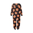 thumbnail image 4 of Family Halloween Pjs Matching Sets Halloween Print Long Sleeve Zippered One Piece Pajama Hooded Jumpsuit Winter Halloween Pjs Family Set, 4 of 4