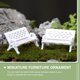 thumbnail image 5 of Modelos de banco de mini casa 20pcs modelos decorativos de banco realistas Bancos de parques en miniatura, 5 of 6