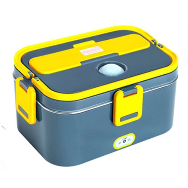 Dual Use Electric Leakproof Heating Lunch Box Insulated Rice Container Diet Lunch Box Portable Food Box Mini Rice Cookers