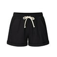 thumbnail image 2 of Gibobby pantalones cargo mujer Pantalones para correr Pierna Tamaño Pantalones cortos Sólido Más Vendaje Mujeres Deportes Pantalones de bolsillo ancho (Negro, XXL), 2 of 5