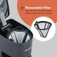 thumbnail image 3 of Elite Gourmet Dual Coffee Maker with Two Stainless Steel Interior Travel Mugs, Black, 3 of 9