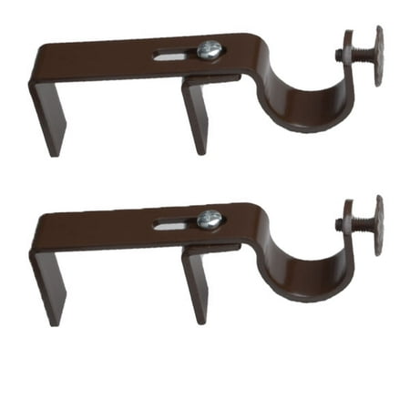 NoNo Bracket - Curtain Rod Bracket attachment for Outside Mount Vertical Blinds (Set of 2 (Best Of Ron Swanson)