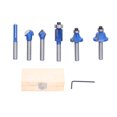 thumbnail image 2 of Milling Cutter Wood Bits, 6.35mm Stable Router Bit Set Alloy Durable  For Hard Wood For Synthetic Board, 2 of 8