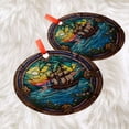 thumbnail image 3 of Pirate Ship: Ornament Style Wall or Window Hanging, 2025, Holiday Decoration, Seasonal Keepsake Gift, Unique Collectible, Window Hanging, Home Decor 2025, Holiday Decoration,, 3 of 5