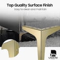 thumbnail image 4 of 7 inch metal furniture legs, set of 4 modern iron diamond triangle furniture feet, 4 of 5