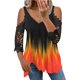 thumbnail image 1 of Moda mujer verano cuello en V sin tirantes encaje estampado Halter Caims blusa Sexy Fridja gope4498, 1 of 5