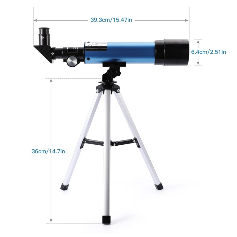 Kindertelescoop voor volwassenen Astronomie Beginners, 50 mm diafragma 360 mm AZ Mount Astronomische refractie, draagbare reistelescoop met statief en zoekerscope good Kindertelescoop voor volwassenen Astronomie Beginners, 50 mm diafragma 360 mm AZ Mount Astronomische refractie, draagbare reistelescoop met statief en zoekerscope good