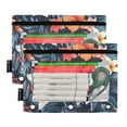 thumbnail image 2 of Shark in Flowers and Leaves 2 Pack Pencil Pouch for 3 Ring Binder Smooth Zipper Folders with Pockets Clear Window Pencil Case, 2 of 6