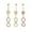 AB, variant on Infinity Belly Ring 14ga Gold I.P. Dangle Style CZ Gems 316L Surgical Steel