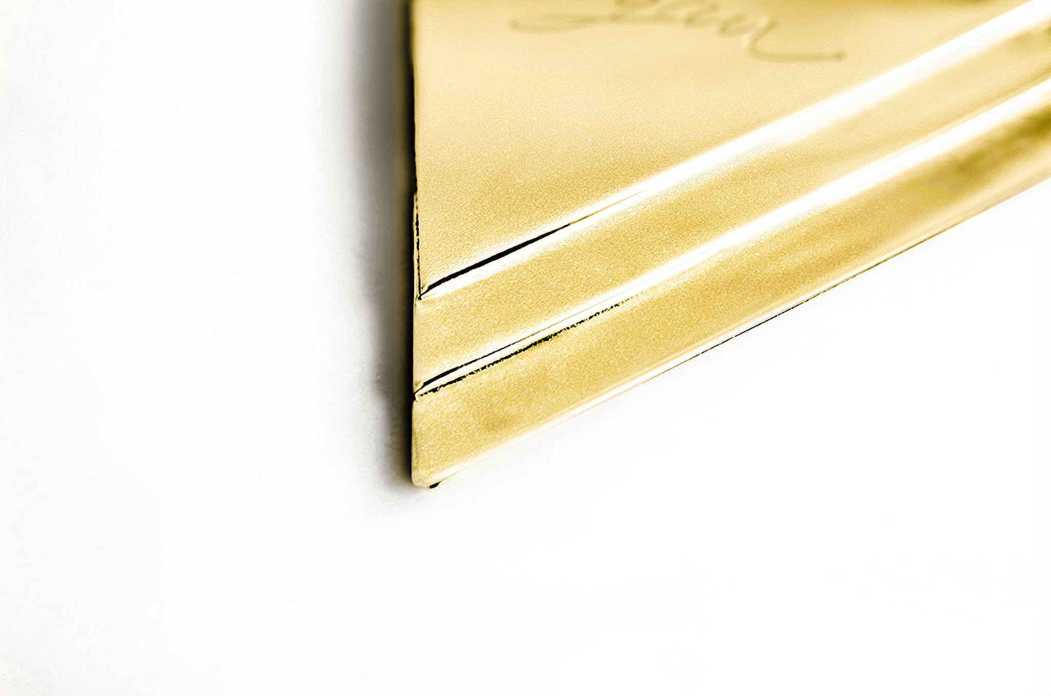 Personalized Engraved Handmade Triangle Name Necklace in 14K Gold Plated Sterling Silver or Sterling Silver
