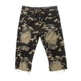 thumbnail image 2 of Pantalones cortos para mujer Pantalones cortos ajustados destruidos hasta la elásticos a media altura METRO Yuyangstore Jeans rasgados de mujer, 2 of 8