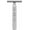 Silver, variant on The Goodfellas' Smile, SYNTESI Double Edge Safety Razor, CNC Machined Stainless Steel, Made in Italy