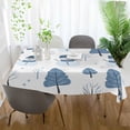 thumbnail image 3 of Yayeee Tablecloths 54" x 54" Rectangle Wrinkle Resistant Party Table Cover, White Snowman, 3 of 8