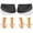 Black, variant on Skyfoot 3 Layers Adjustable Heel Wedge Inserts for Supination & Pronation Correction, Adhesive Medial & Lateral Heel Insoles for Bow Legs, Knee Pain
