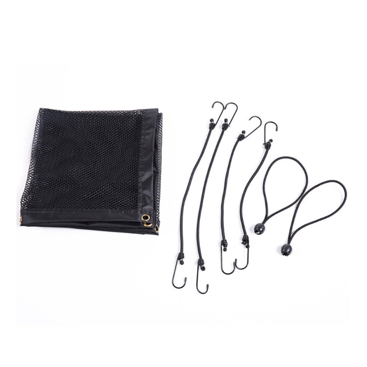 HEATSHAKING Dog Car Barrier Black Mesh Divider with Elastic Straps for Easy Installation