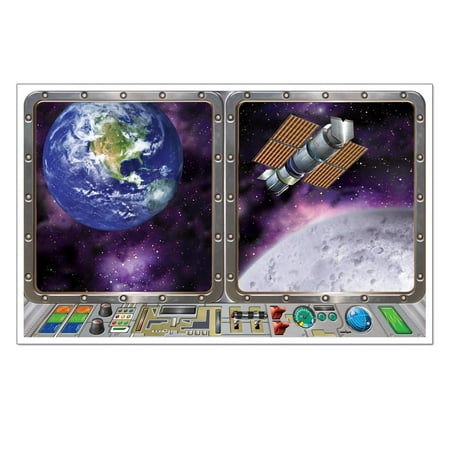 6 Pack Beistle Galaxy Party Insta-View Decoration