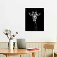 thumbnail image 2 of Nawypu  Black and White African Wildlife Canvas Wall Art Animal Zebra Giraffe Elephant Portrait Picture Poster Artwork for Home Living Room Bedroom Room Kids Room Office Wall, 2 of 4