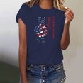 thumbnail image 1 of Mareep Blouse pour Femmes S-3TG Longueur Épaule T-shirt à Manches Courtes Imprimé Lettre Col Rond à la Mode pour Femmes, 1 of 4