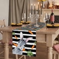 thumbnail image 2 of Table Runners 60 Inches Long Dress Scarves, Grey Bunny Easter Farmhouse Kitchen Table Runner, Small Coffee Tablerunners, Rabbits Spring Botanical Black White Stripe 13x60 Inch, 2 of 9