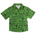 thumbnail image 3 of Minecraft Big Boys' Swimwear Camp Shirt and Swim Trunks Set Creeper Green Black, 3 of 7